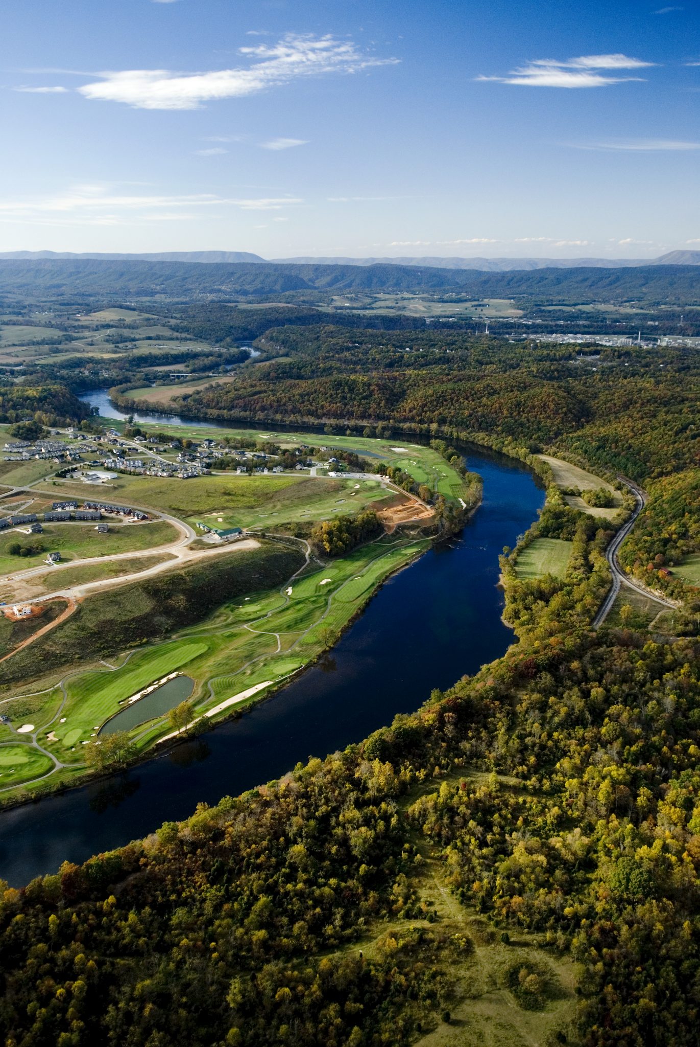 Virginia's New River Valley Aerial: Pete Dye River Course ...