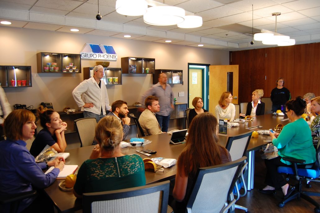 A group from VEDP prepares to tour the Phoenix Packaging facility in Pulaski County, Virginia