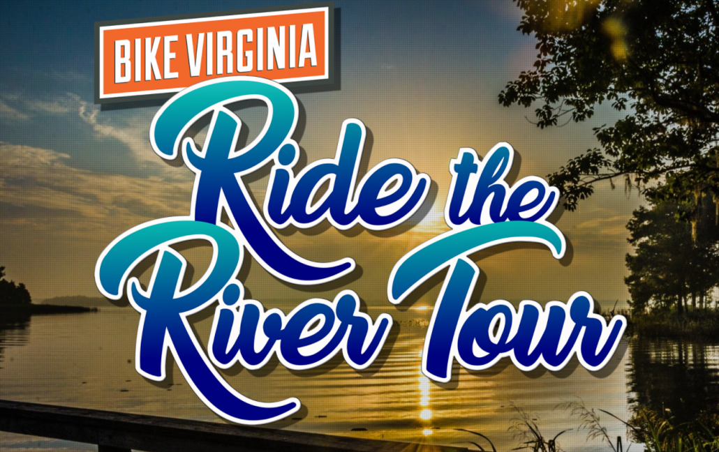 An image from the Bike Virginia website that says Ride the River for Bike Virginia in the NRV